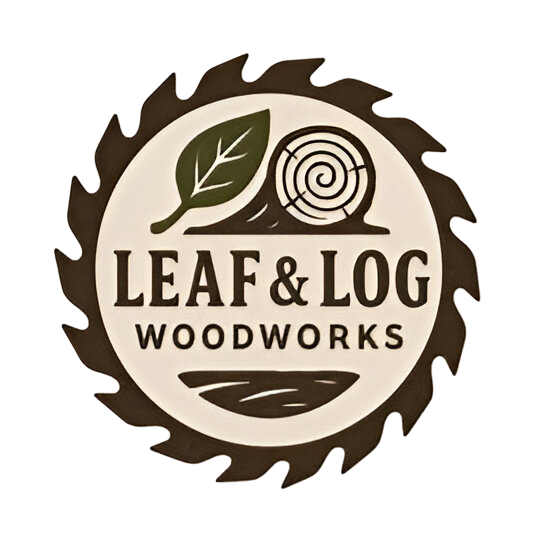 leaf and log woodworks logo