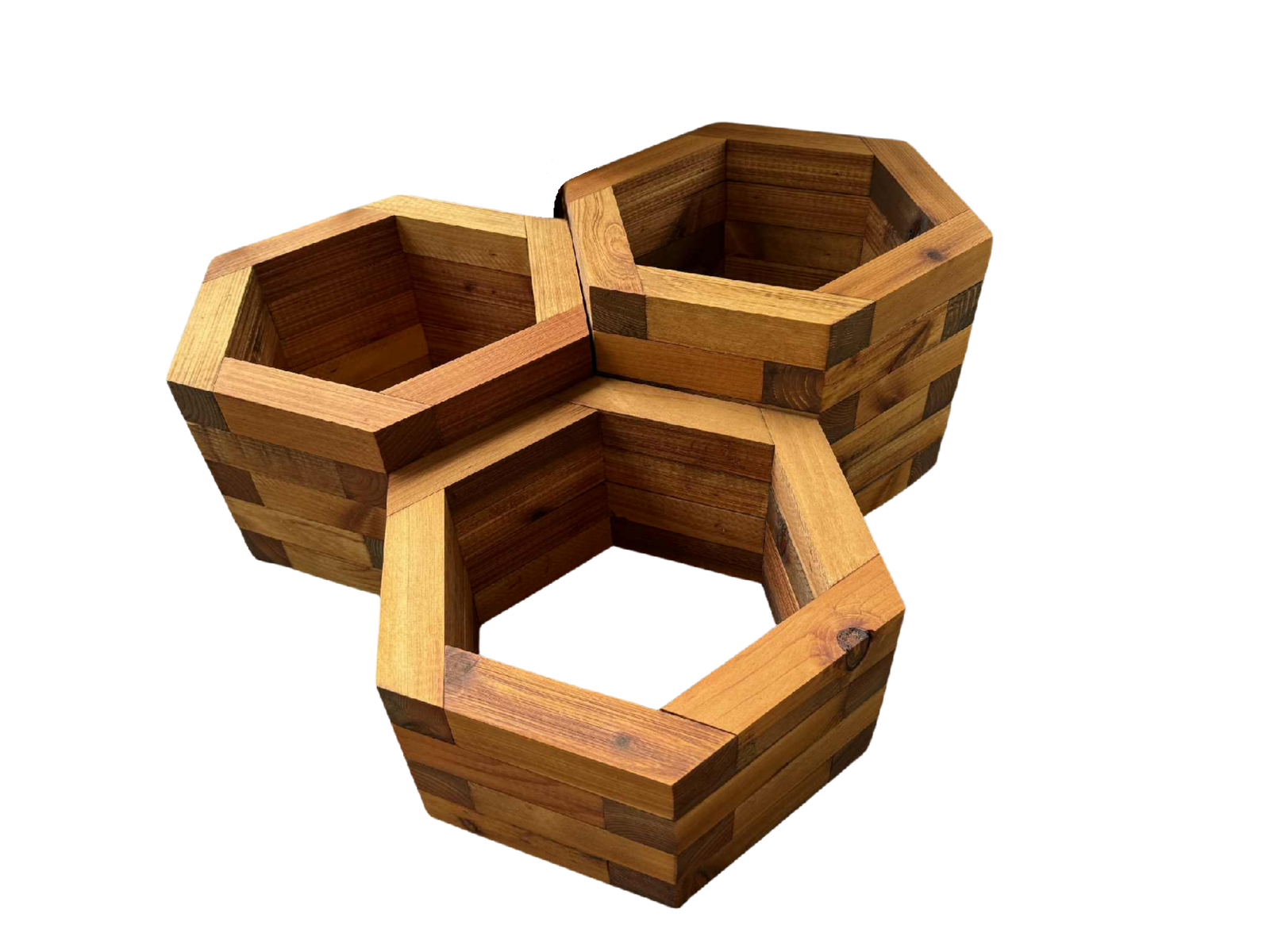 cedar planter (hexagon) cedar planter (hexagon)